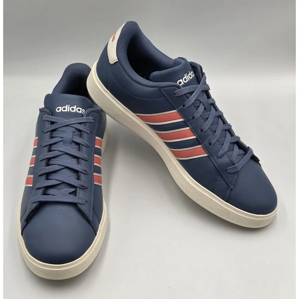 Adidas Grand Court 2.0‎ Men's 11.5 Blue Casual Lifestyle Sneakers Court Shoe